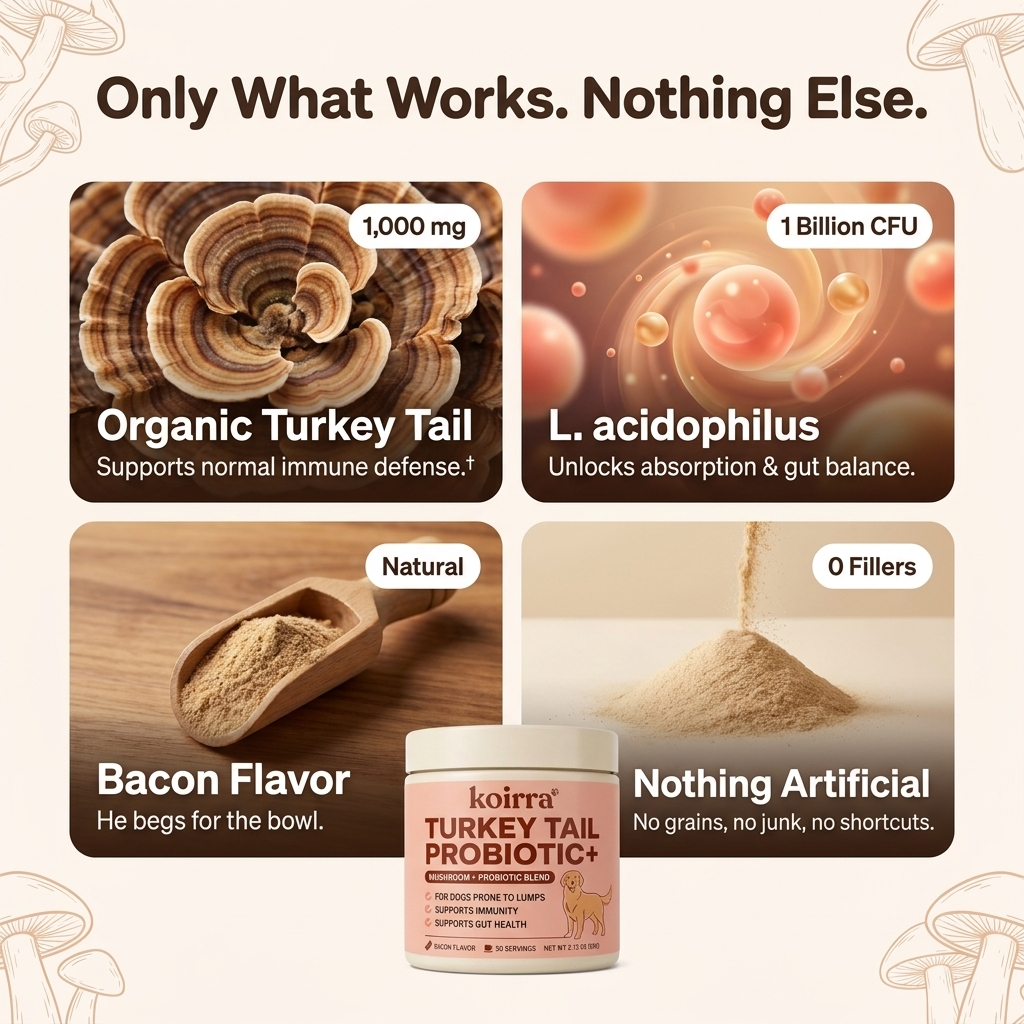 KOIRRA Turkey Tail Probiotic+ ingredients